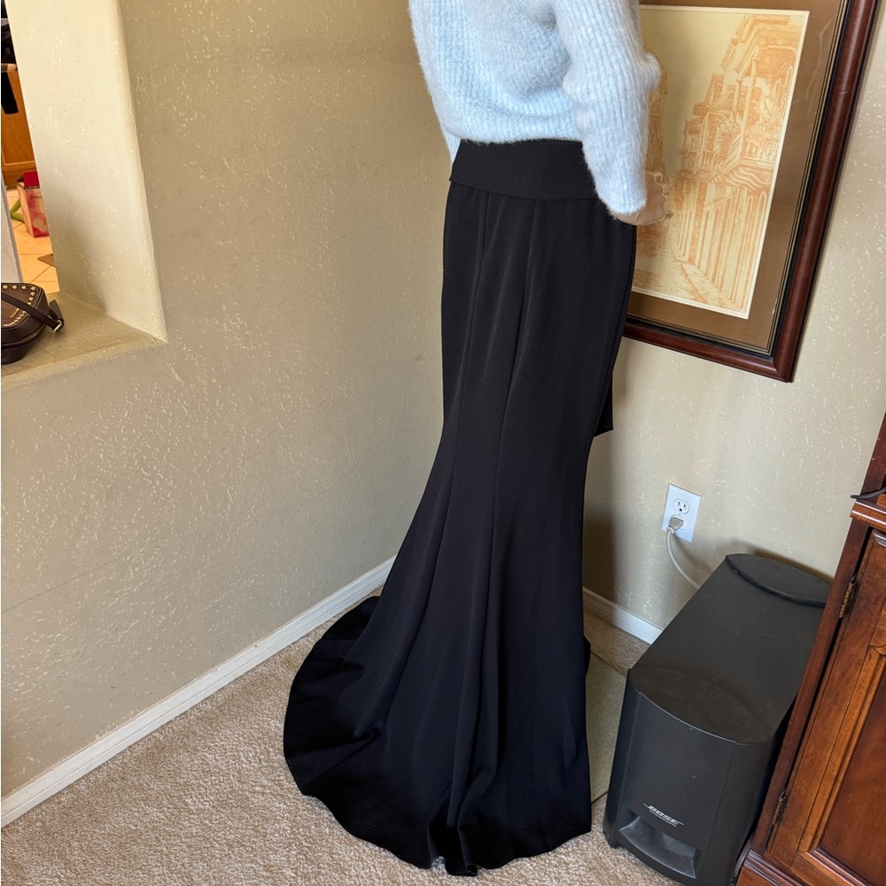 Chetta B Black Vintage Mermaid Maxi Skirt sz 12 NWT